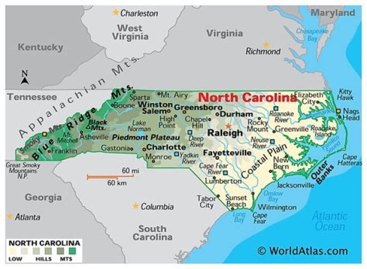 Where is Elizabeth City North Carolina located in the state?