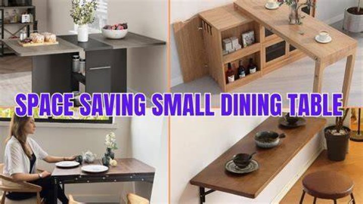 Which dining table takes up less space?