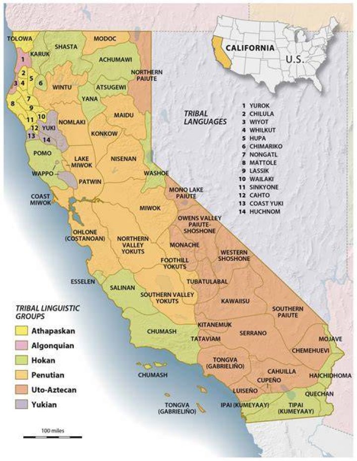Which Native American tribes are in California?