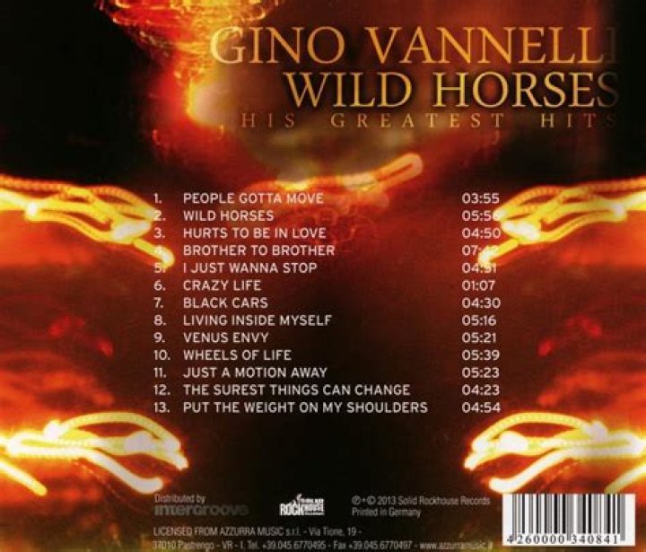 Who covered Gino Vannelli Wild Horses?
