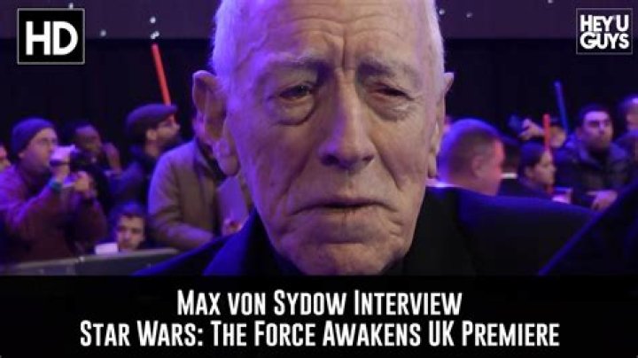 Who does Max von Sydow play in force awakens?
