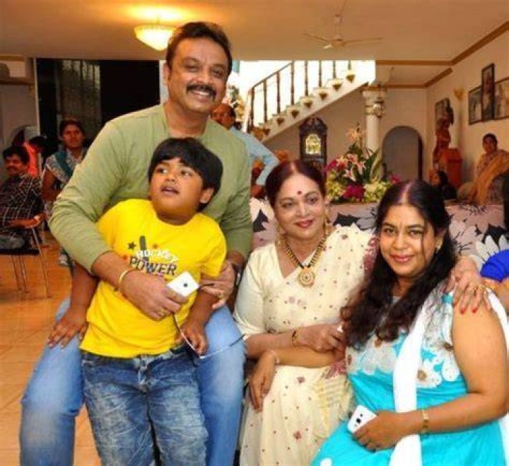 Who is Vijaya Nirmala son?