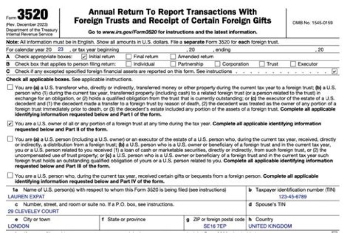 Who should file Form 3520?