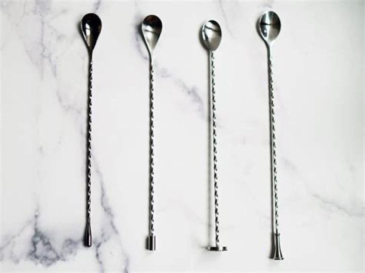Why are drink mixing spoons twisted?
