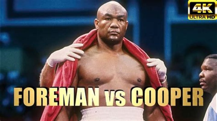 Why did Bert Cooper quit against George Foreman?