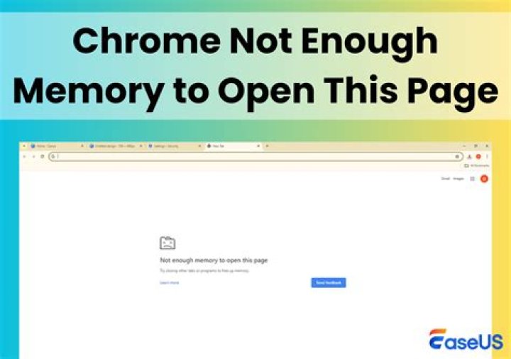 Why does my browser say not enough memory to open this page?