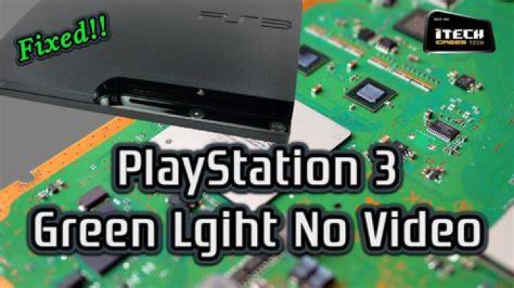 Why is my ps3 light green?